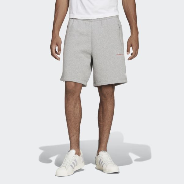 Short De Club De Sport Adidas Gris Moyen