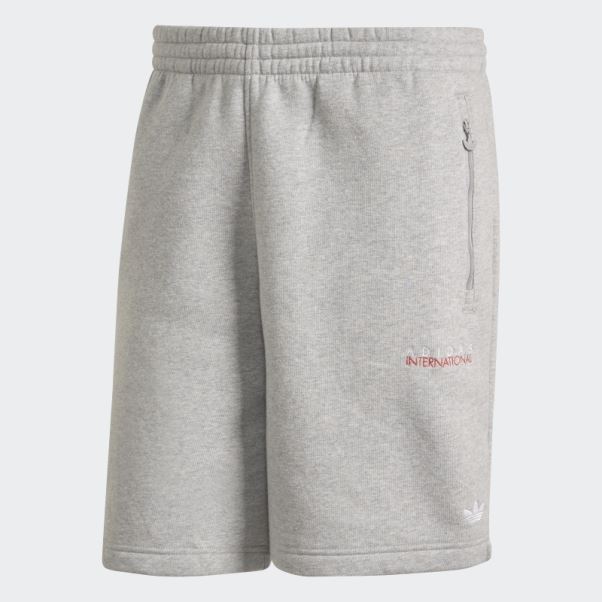 Short De Club De Sport Adidas Gris Moyen