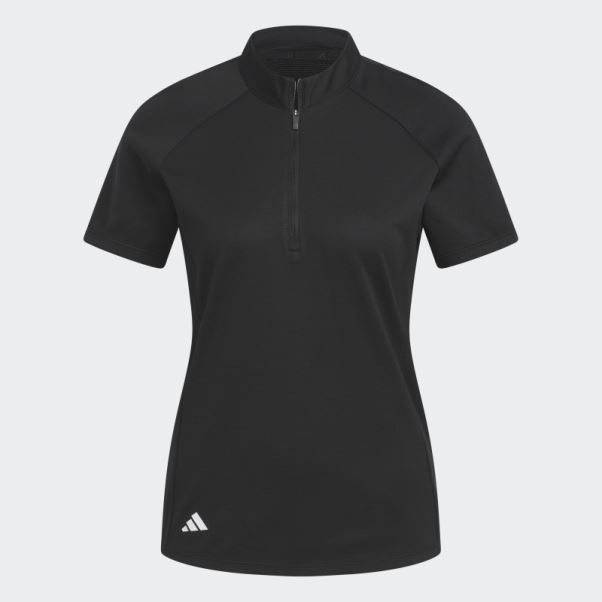 Polo De Golf Texturé Noir Adidas