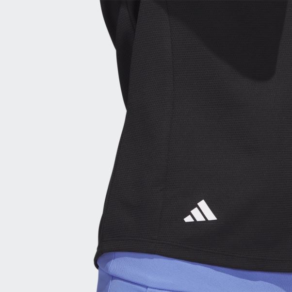 Polo De Golf Texturé Noir Adidas