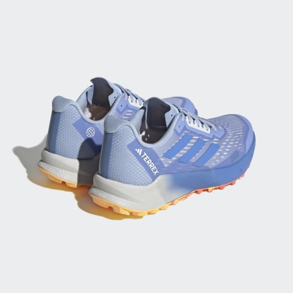 Adidas Aube Terrex Agravic Flow 2.0 Chaussures De Course Sur Sentier Bleu