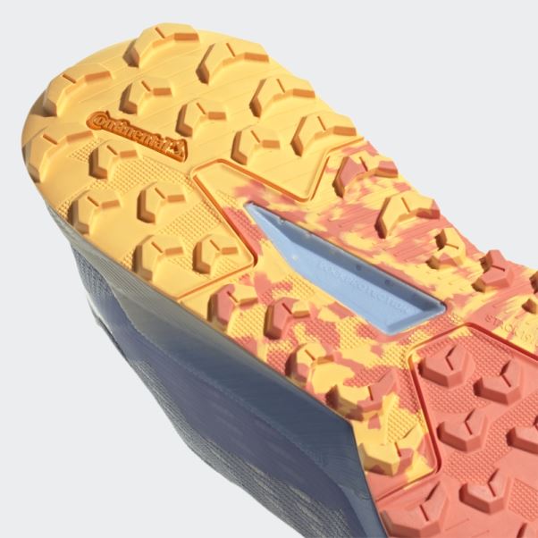 Adidas Aube Terrex Agravic Flow 2.0 Chaussures De Course Sur Sentier Bleu
