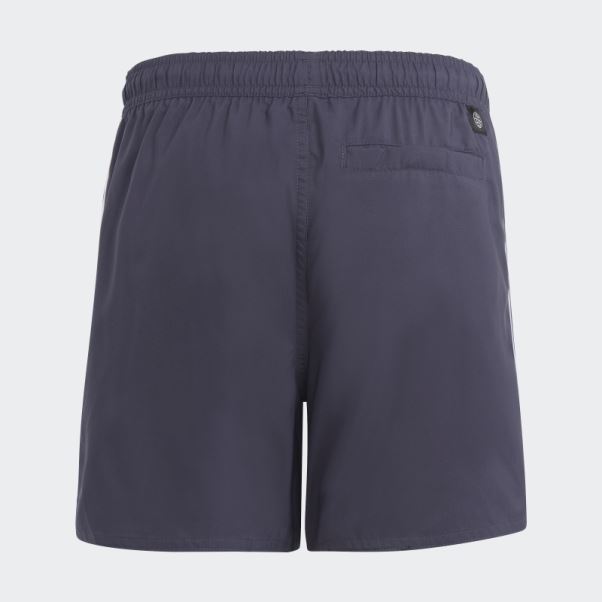 Adidas Short De Bain 3 Bandes Bleu Marine
