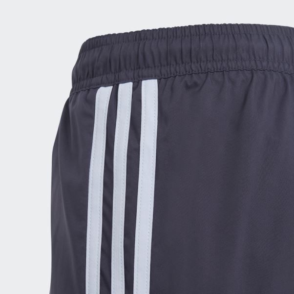 Adidas Short De Bain 3 Bandes Bleu Marine
