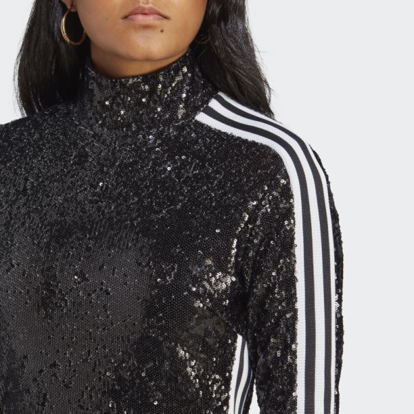 Adidas Robe Bleue à Sequins Noir