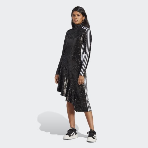 Adidas Robe Noire à Sequins Version Bleue
