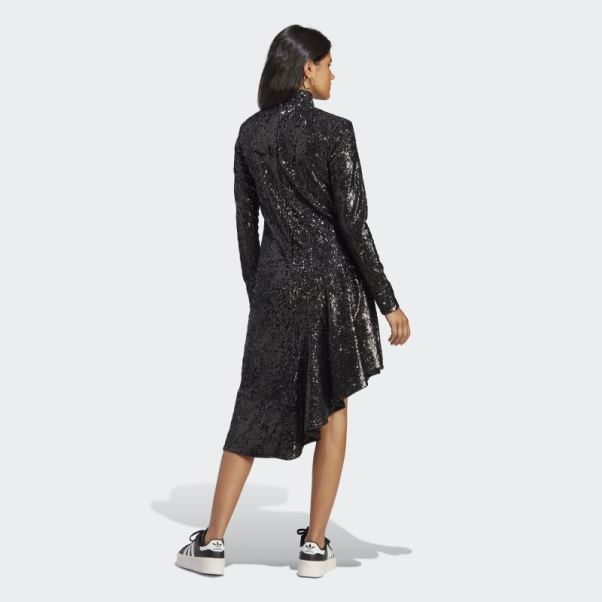 Adidas Robe Noire à Sequins Version Bleue