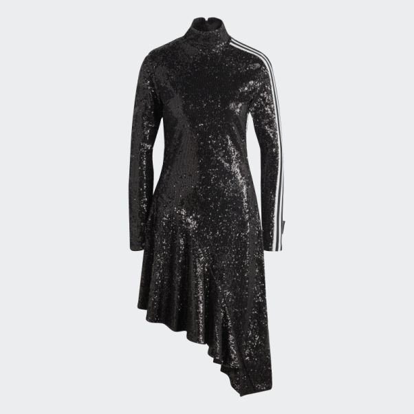 Adidas Robe Noire à Sequins Version Bleue