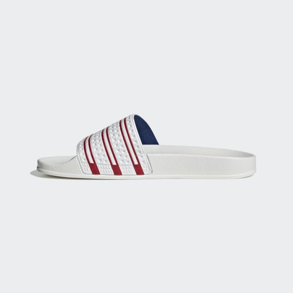 Adilette Slides Blanc Adidas