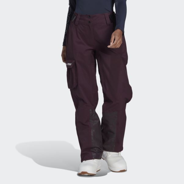 Pantalon De Snow En Nylon Post-consommation Terrex 3 Couches Marron Adidas