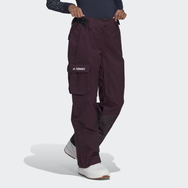 Pantalon De Snow En Nylon Post-consommation Terrex 3 Couches Marron Adidas