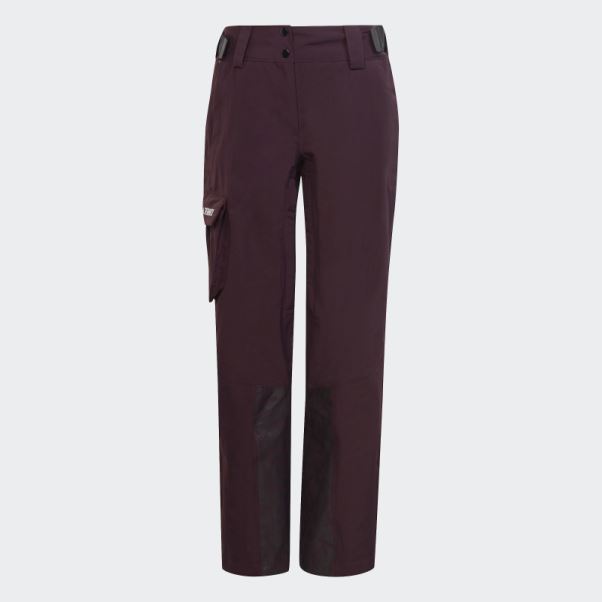 Pantalon De Snow En Nylon Post-consommation Terrex 3 Couches Marron Adidas
