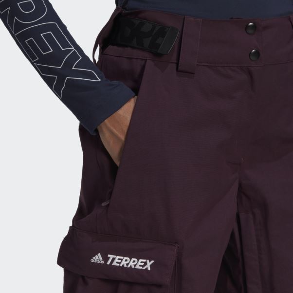 Pantalon De Snow En Nylon Post-consommation Terrex 3 Couches Marron Adidas