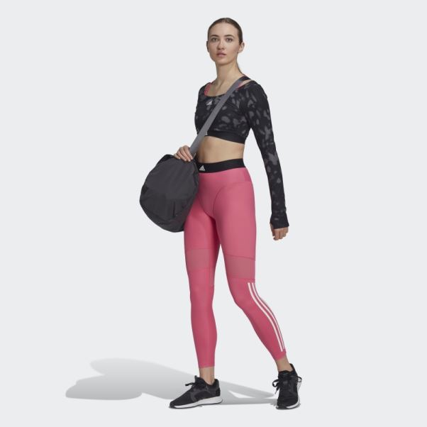 Soutien-gorge Hyperglam à Maintien Moyen Magenta Powerreact Training Adidas