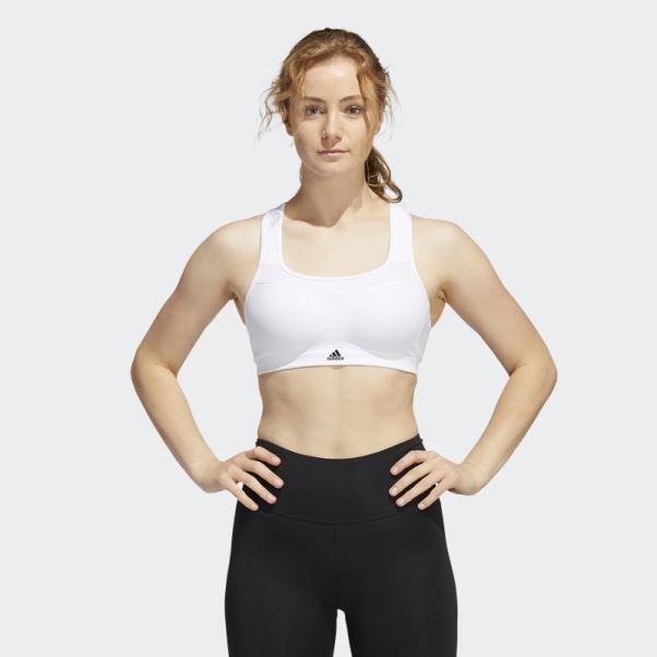Soutien-gorge à Maintien élevé Adidas Tlrd Impact Training Blanc Chaud