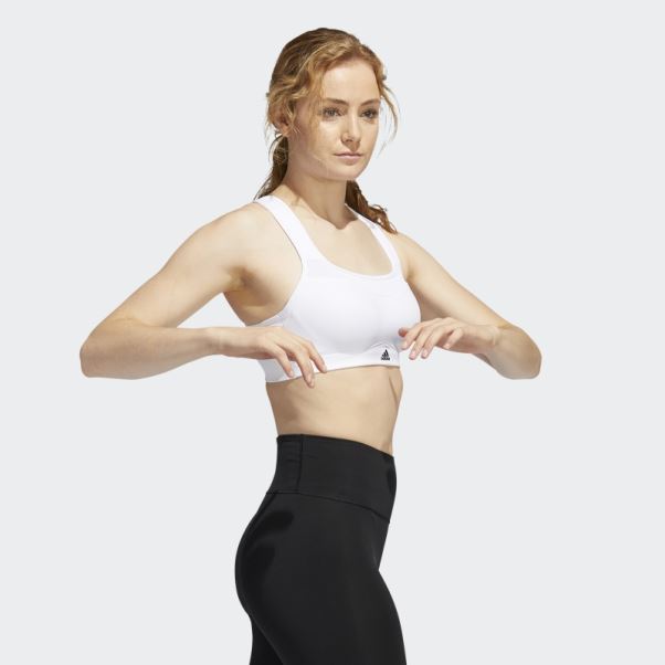 Soutien-gorge à Maintien élevé Tlrd Impact Training Blanc Adidas