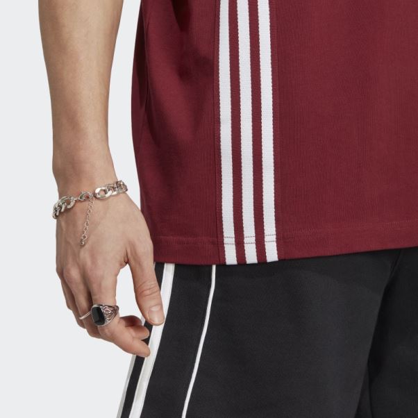 T-shirt à Manches Courtes Adidas Rifta Metro Rouge