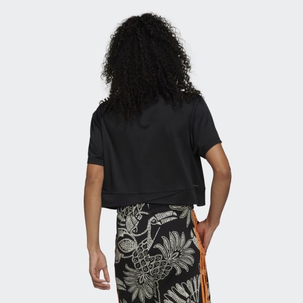 T-shirt Noir Adidas Aeroready Studio