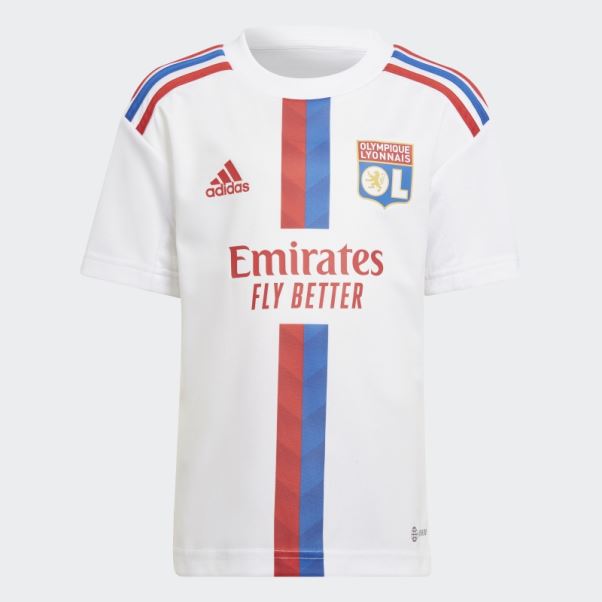 Mini Kit Domicile Olympique Lyonnais 22/23 Blanc Adidas