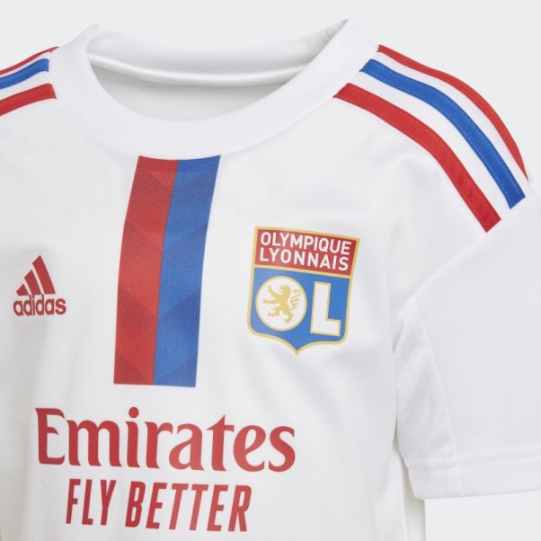 Mini Kit Domicile Olympique Lyonnais 22/23 Blanc Adidas