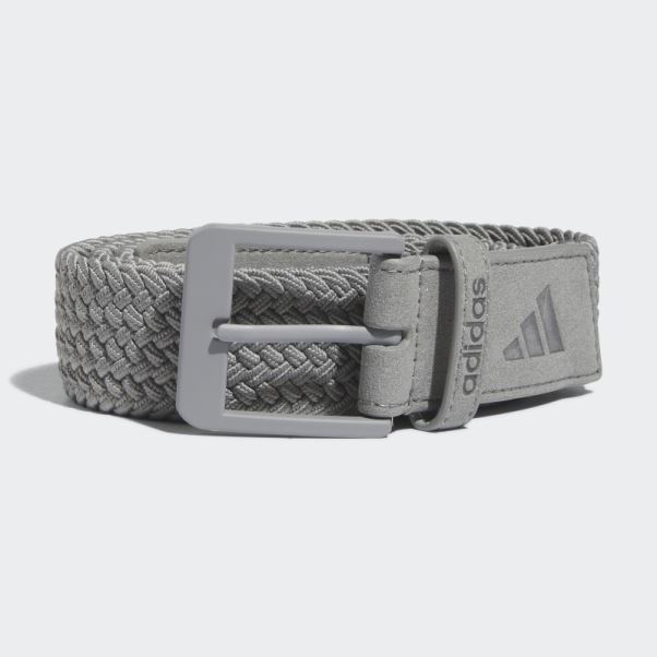 Ceinture Stretch Tressée Adidas Grise