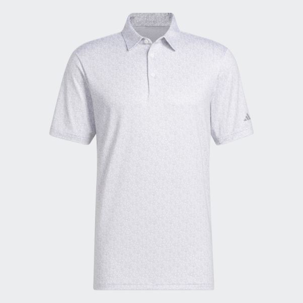 Polo De Golf Imprimé Ultimate365 Adidas Blanc