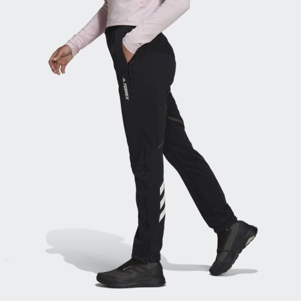 Pantalon De Jogging Ski De Fond Softshell Terrex Xperior Adidas Noir