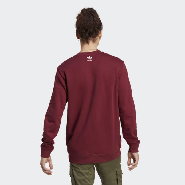 Sweat Adidas Rouge Graphics Archive Crew
