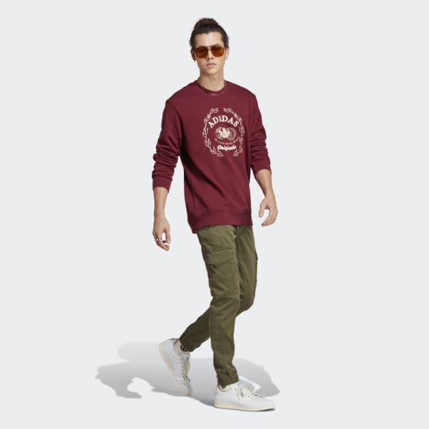 Sweat Adidas Rouge Graphics Archive Crew
