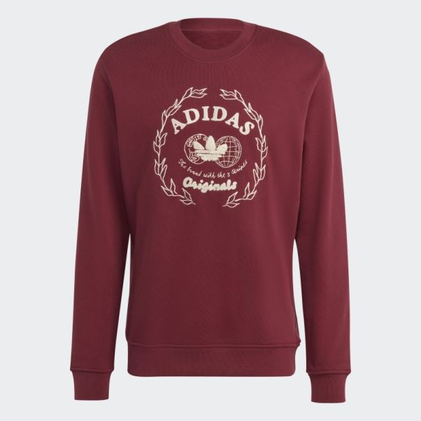Sweat Adidas Rouge Graphics Archive Crew