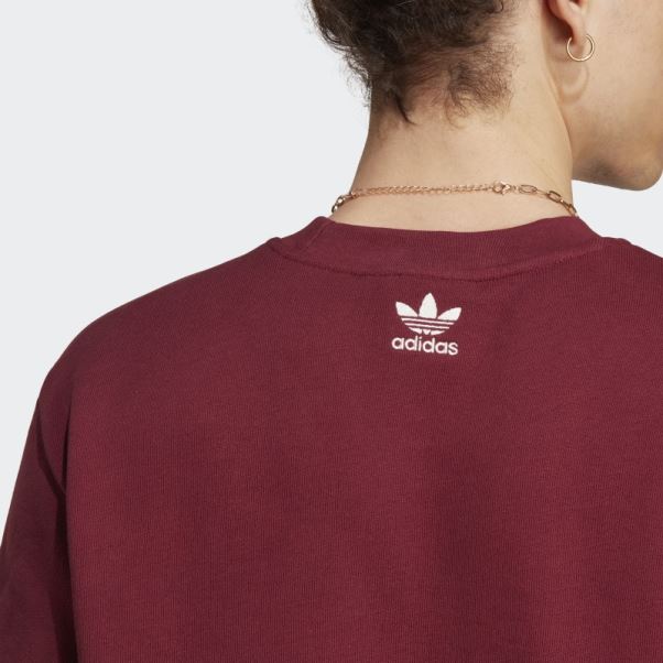 Sweat Adidas Rouge Graphics Archive Crew