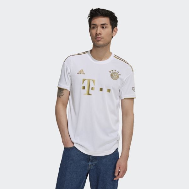 Maillot Fc Bayern Extérieur Authentique 22/23 Blanc Adidas