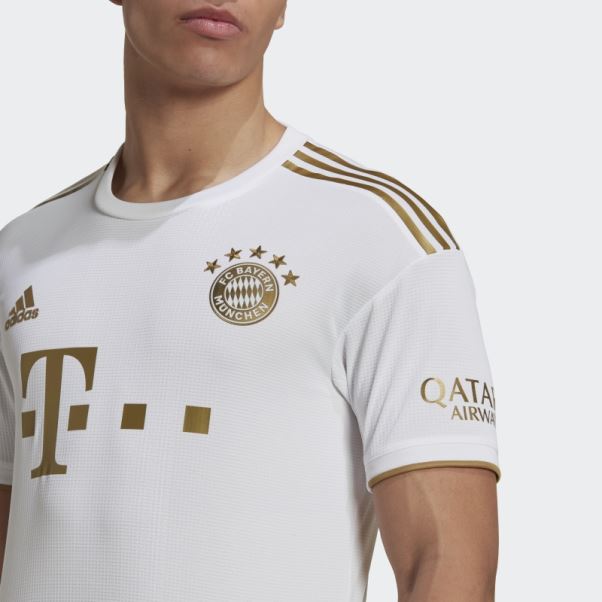 Maillot Fc Bayern Extérieur Authentique 22/23 Blanc Adidas