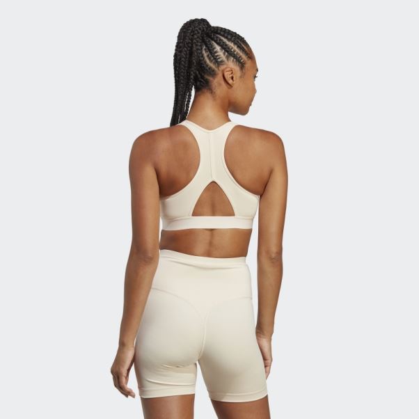 Soutien-gorge à Maintien Moyen Sports Club En Lin Adidas Fashion