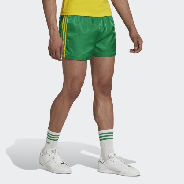 Adidas Short Tissé Vert