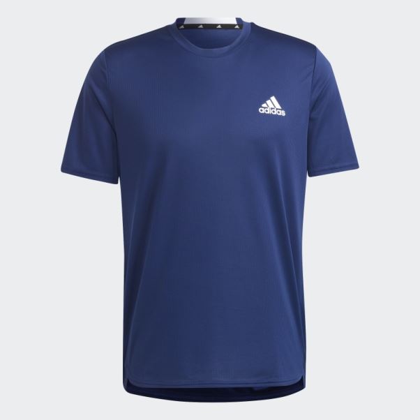 T-shirt Bleu Foncé Aeroready Conçu Pour Le Mouvement Adidas
