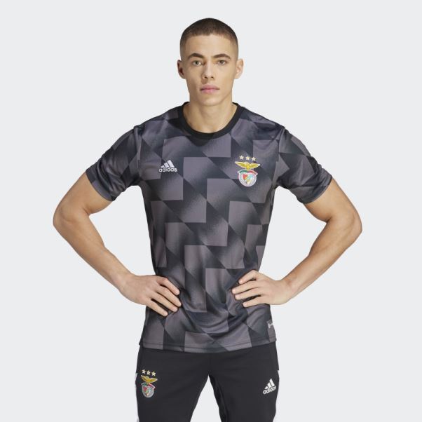 Maillot Pré-match Benfica Gris Adidas
