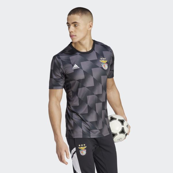 Maillot Pré-match Benfica Gris Adidas