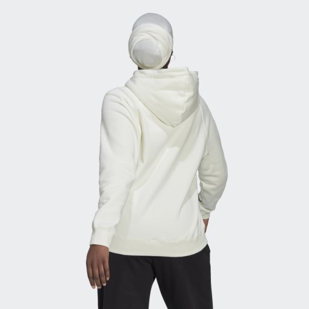 Sweat Capuche Oversize Adidas Blanc