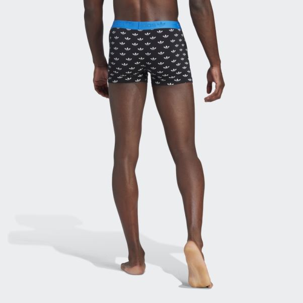 Boxer Confort Flex En Coton Imprimé Adidas Noir