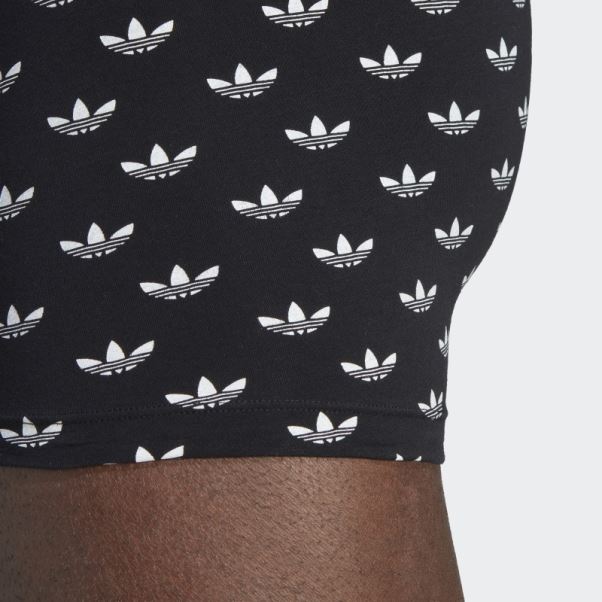 Boxer Confort Flex En Coton Imprimé Adidas Noir