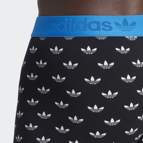 Boxer Confort Flex En Coton Imprimé Adidas Noir