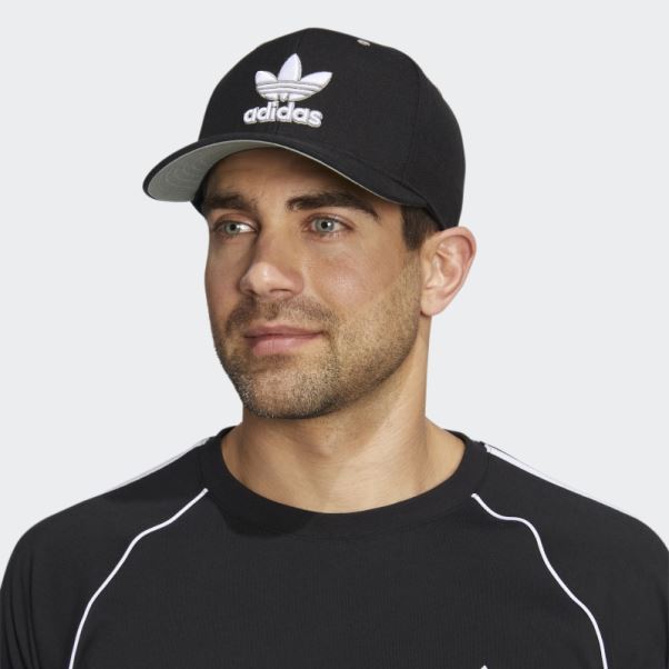 Chapeau Moderne Pré-incurvé Noir Adidas