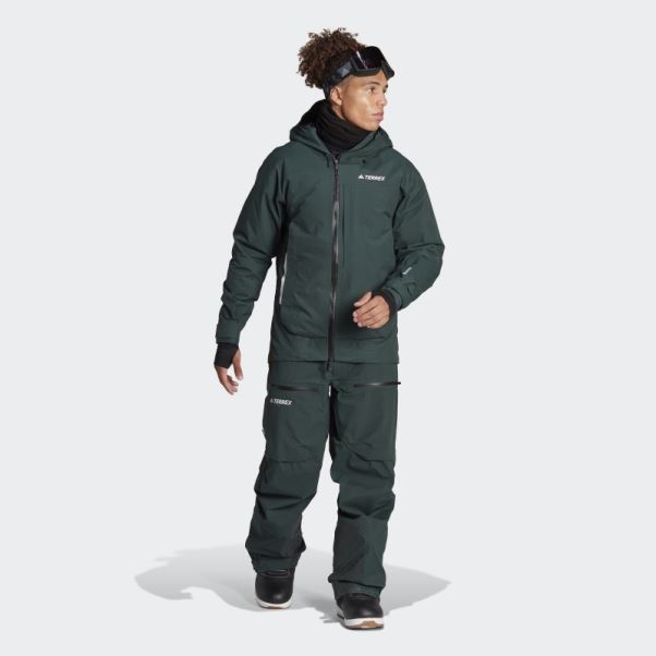 Pantalon De Survetement Terrex 3layer Gore Tex Snow Vert Adidas