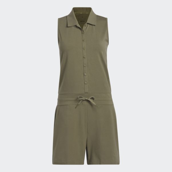 Adidas Olive Grenouillère De Golf En Tricot