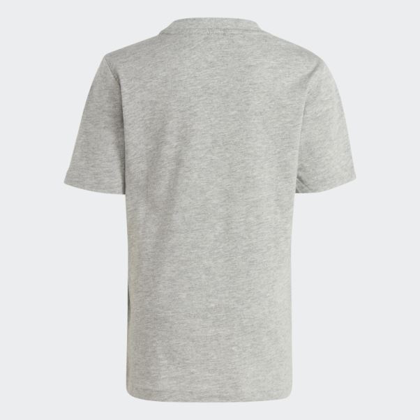 Ensemble T-shirt Et Short Logo Essentials Gris Moyen Adidas