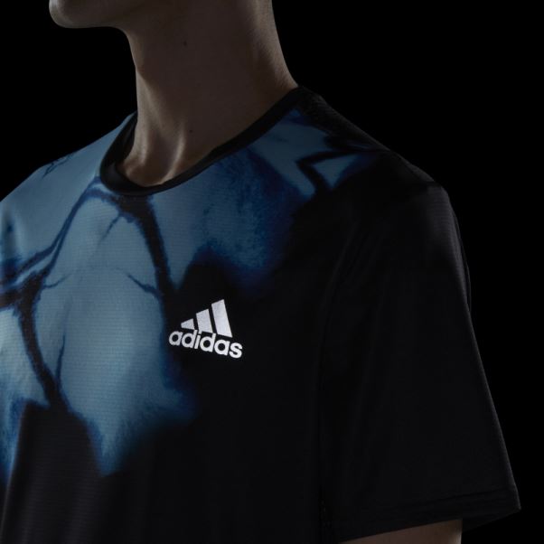 T-shirt De Course Graphique Rapide Adidas Noir