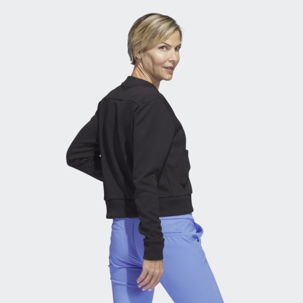 Blouson Aviateur De Golf En Maille Noir Adidas