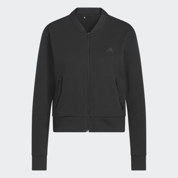 Blouson Aviateur De Golf En Maille Noir Adidas