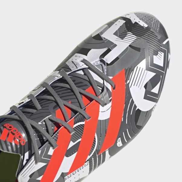 Adidas Gamemode Crampons De Football Pour Terrain Ferme Rouge